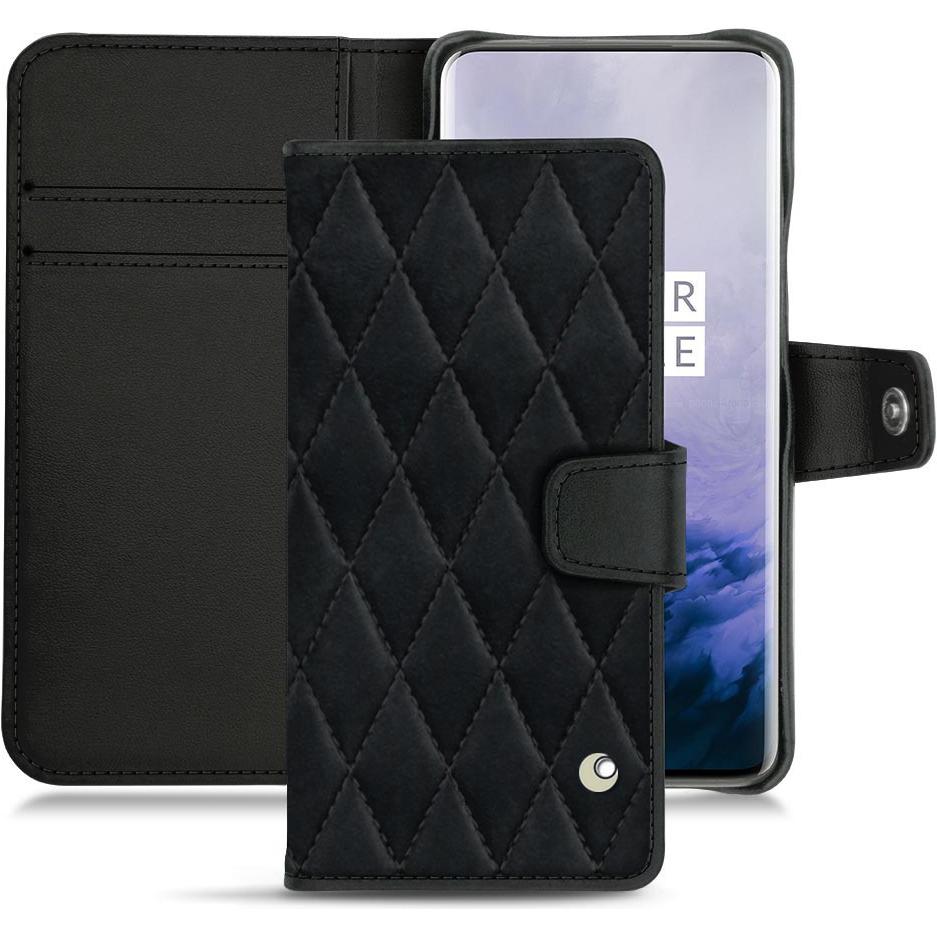 Noreve Lederschutzhülle Wallet (OnePlus 7 Pro), Smartphone Hülle, Schwarz