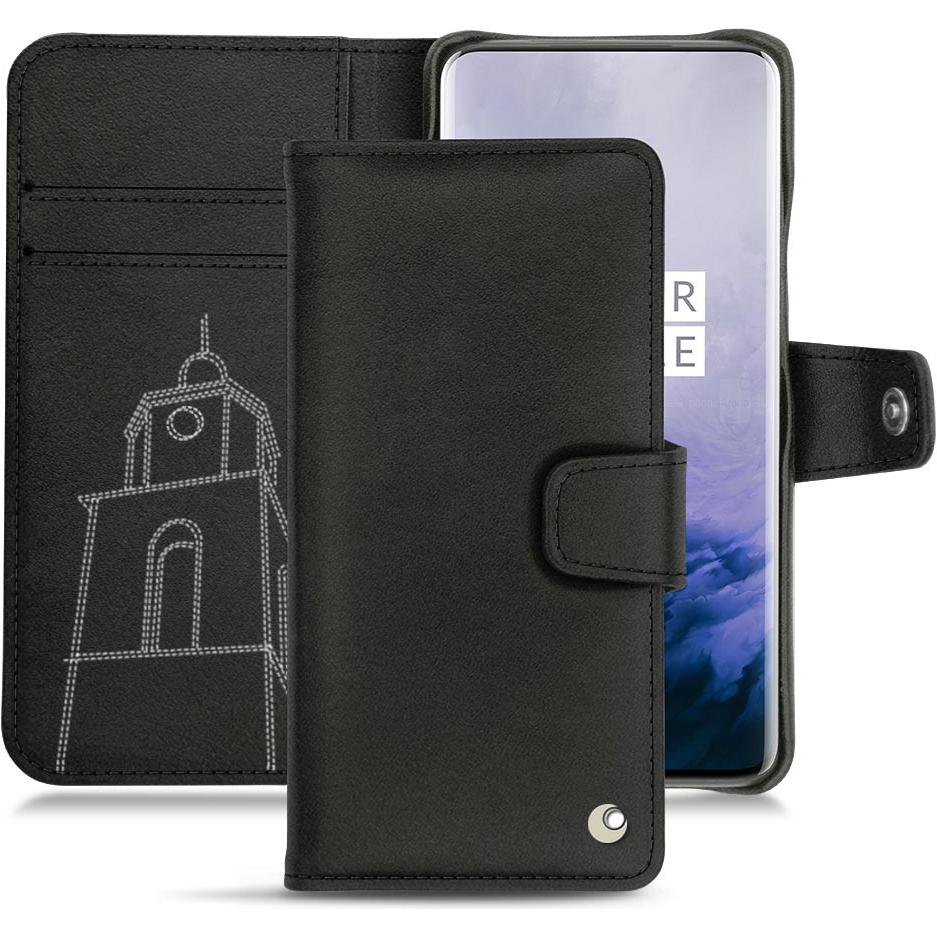 Noreve Lederschutzhülle Wallet (OnePlus 7 Pro), Smartphone Hülle, Schwarz
