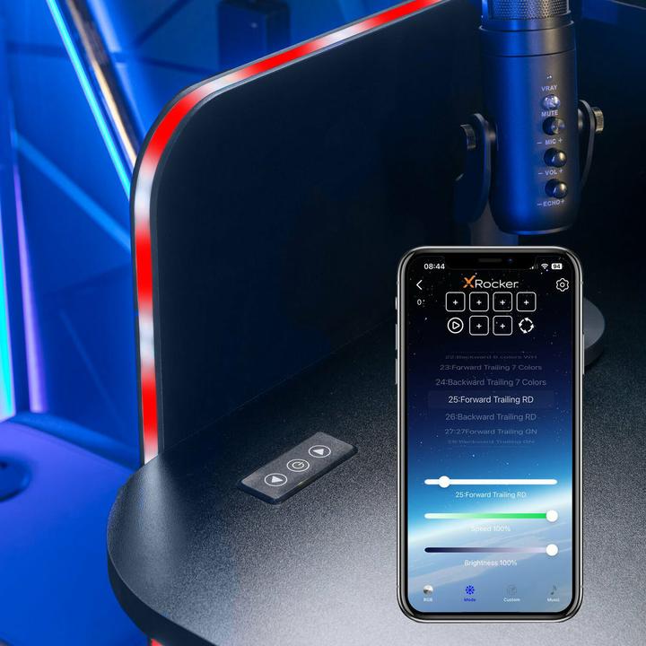 Image du produit X Rocker Xrocker Electra Desk - Black With Black Led