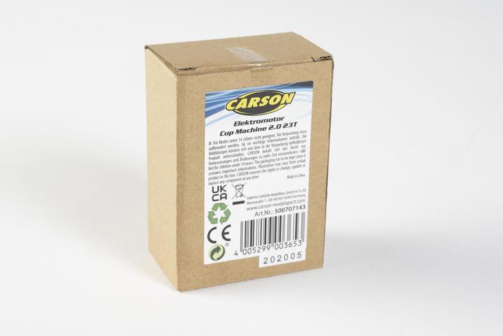 Actual product image Carson Cup Machine 2.0 23T electric motor