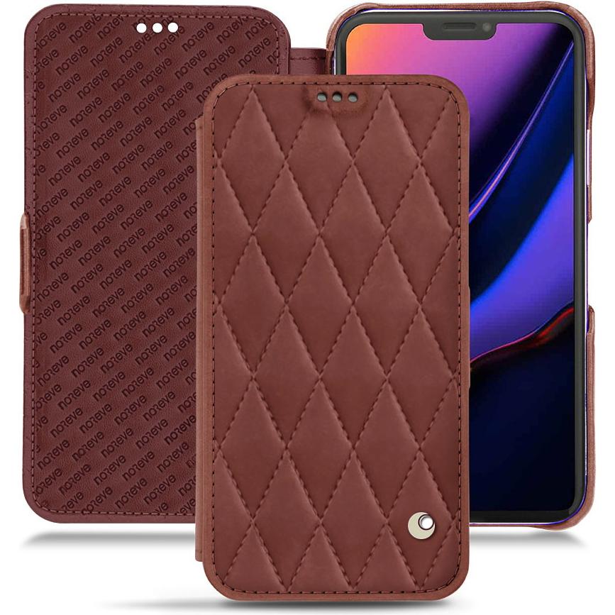 Thumbnail - Noreve Lederschutzhülle horizontal (Apple iPhone 11 Pro), Smartphone Hülle, Rot