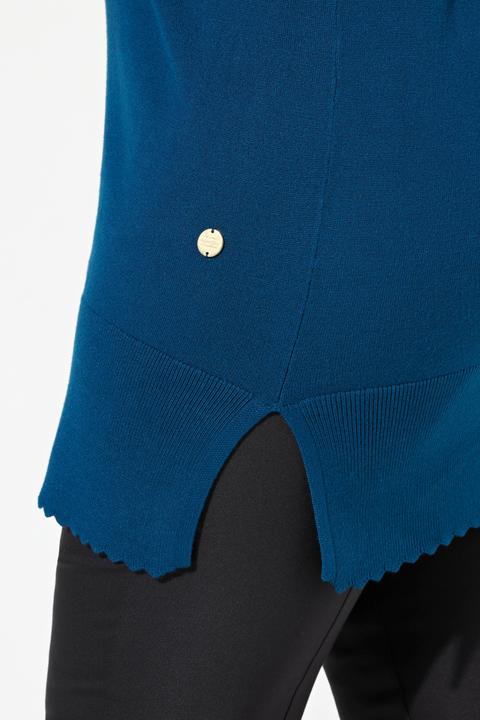 Produktbild Ulla Popken Pullover, Muschelsaum, Stehkragen, Langarm (56)