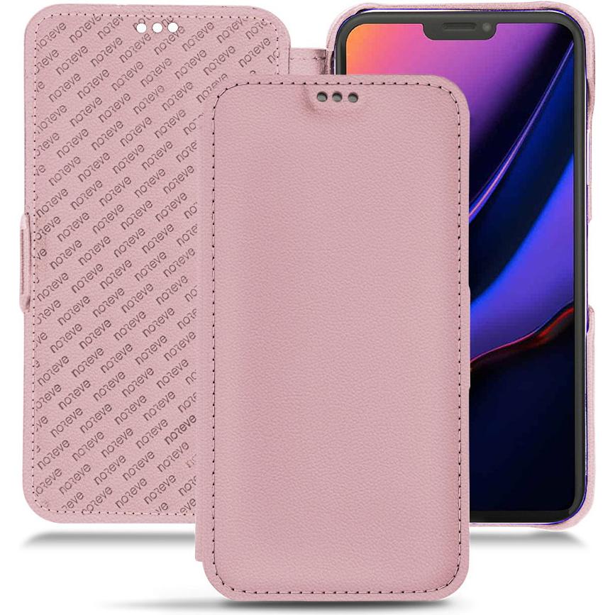 Noreve Lederschutzhülle horizontal (Apple iPhone 11 Pro), Smartphone Hülle, Rosa