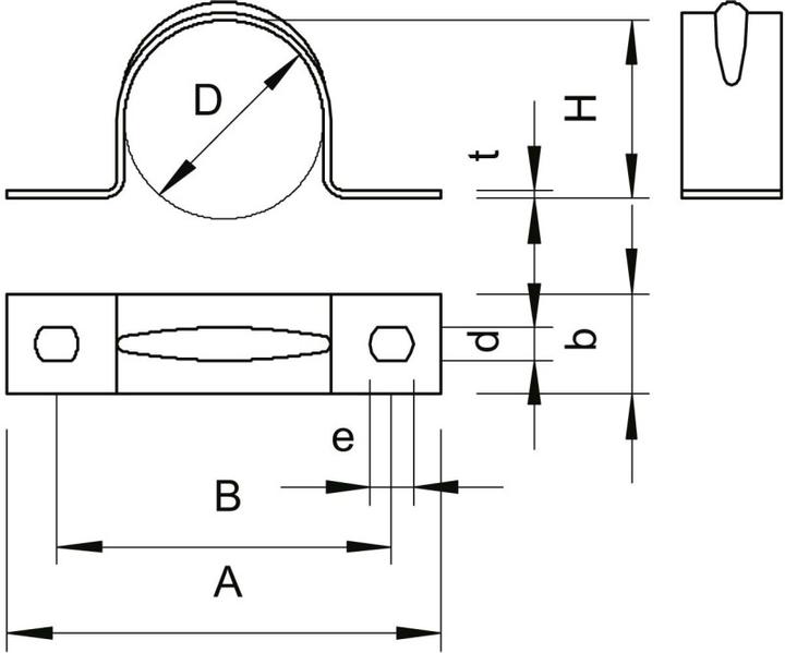 Actual product image OBO Bettermann Mounting clamp