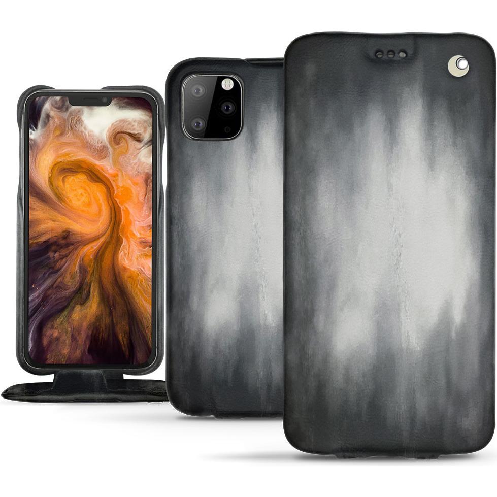 Thumbnail - Noreve Lederschutzhülle vertikal (Apple iPhone 11 Pro Max), Smartphone Hülle, Grau