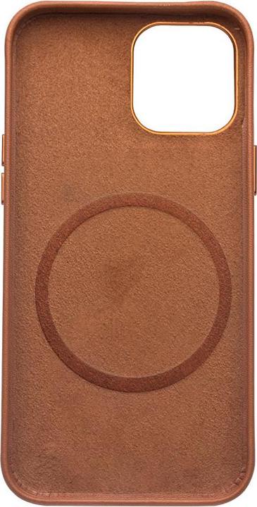 Actual product image QiAlino Coque cuir véritable (compatible MagSafe) (Apple iPhone 12 Pro Max)