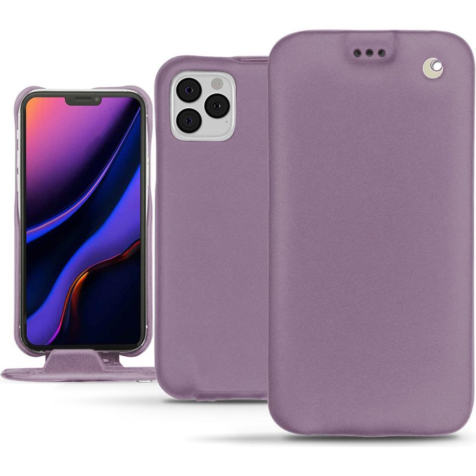 Noreve Lederschutzhülle vertikal (Apple iPhone 11 Pro), Smartphone Hülle, Violett