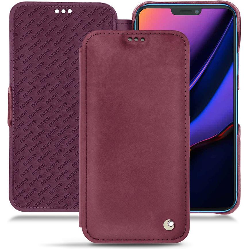 Noreve Lederschutzhülle horizontal (Apple iPhone 11), Smartphone Hülle, Violett