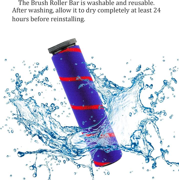 Actual product image Weile Replacement Soft Roller Cleaning Head for Dyson
