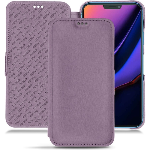 Noreve Lederschutzhülle horizontal (Apple iPhone 11), Smartphone Hülle, Violett