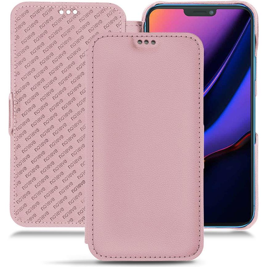 Noreve Lederschutzhülle horizontal (Apple iPhone 11), Smartphone Hülle, Rosa