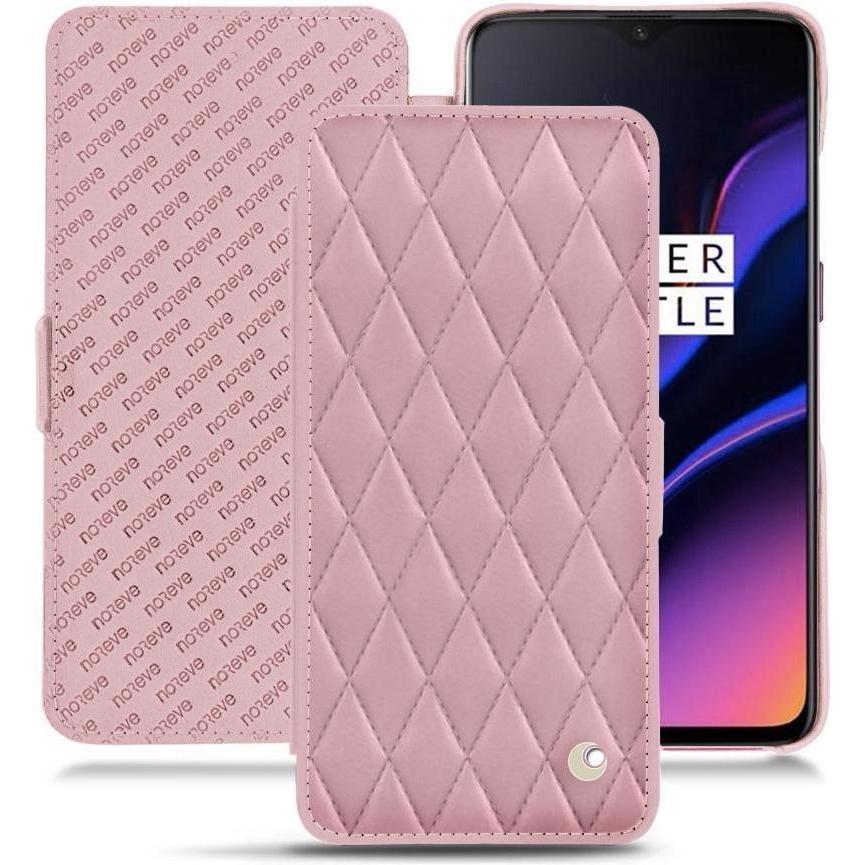 Noreve Lederschutzhülle horizontal (OnePlus 6T), Smartphone Hülle, Rosa