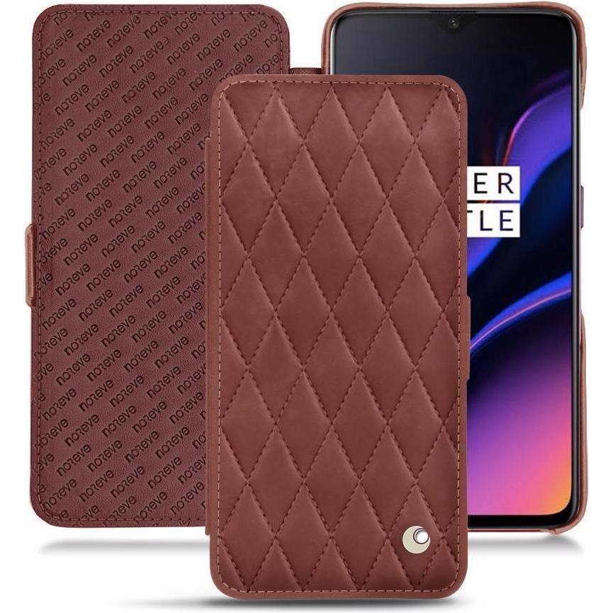 Noreve Lederschutzhülle horizontal (OnePlus 6T), Smartphone Hülle, Rot