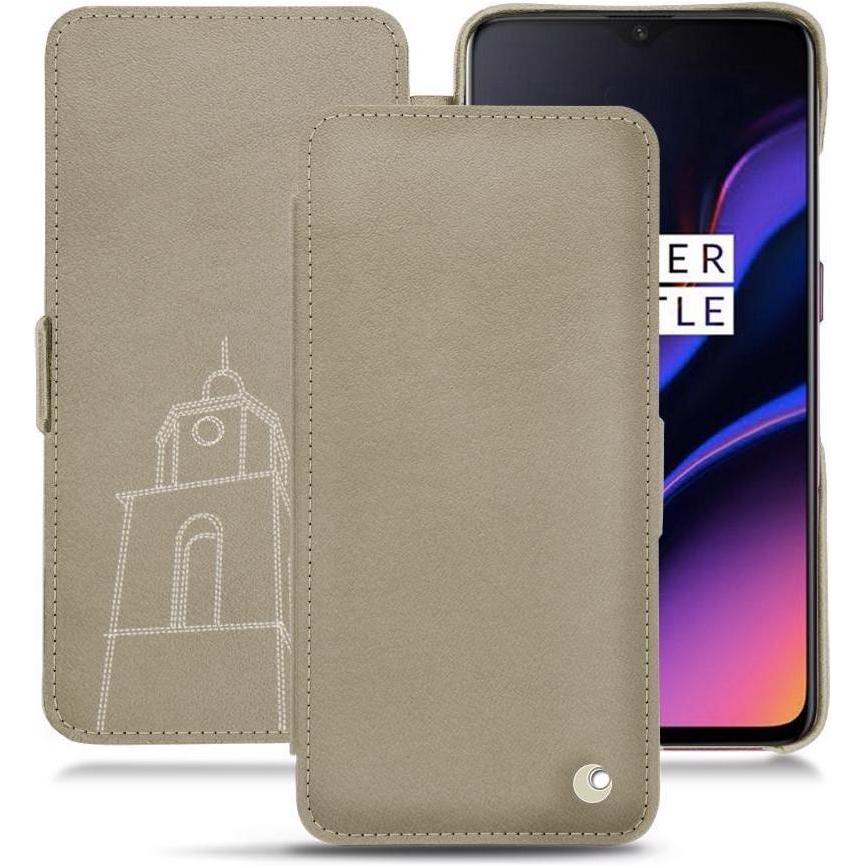 Noreve Lederschutzhülle horizontal (OnePlus 6T), Smartphone Hülle, Beige