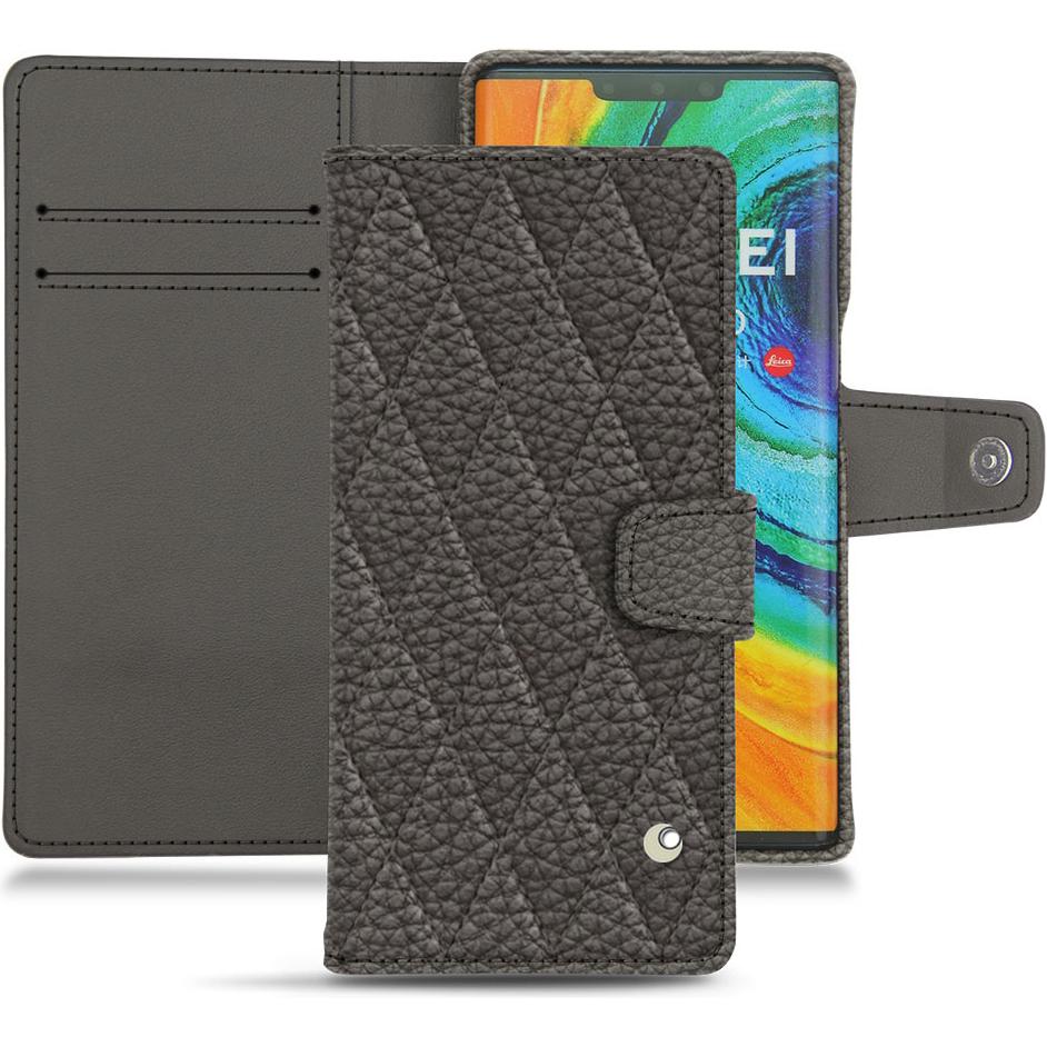 Thumbnail - Noreve Lederschutzhülle Wallet (Huawei Mate 30 Pro), Smartphone Hülle, Grau
