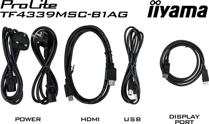 Image du produit iiyama TF4339MSC-B1AG (1920 x 1080 pixels, 43")