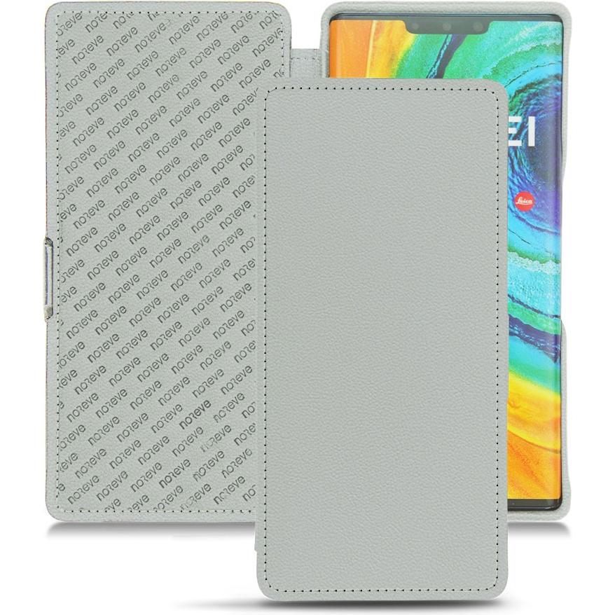 Noreve Lederschutzhülle horizontal (Huawei Mate 30 Pro), Smartphone Hülle, Grau