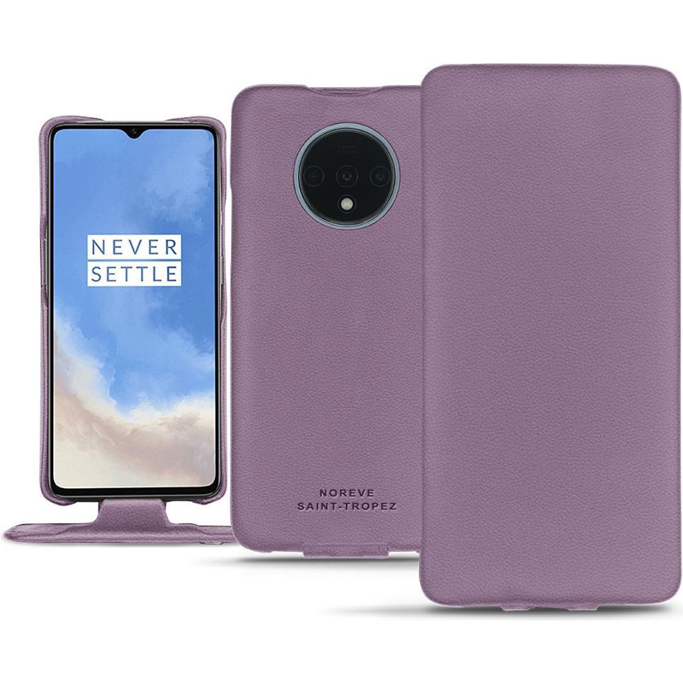 Noreve Lederschutzhülle vertikal (OnePlus 7T), Smartphone Hülle, Violett