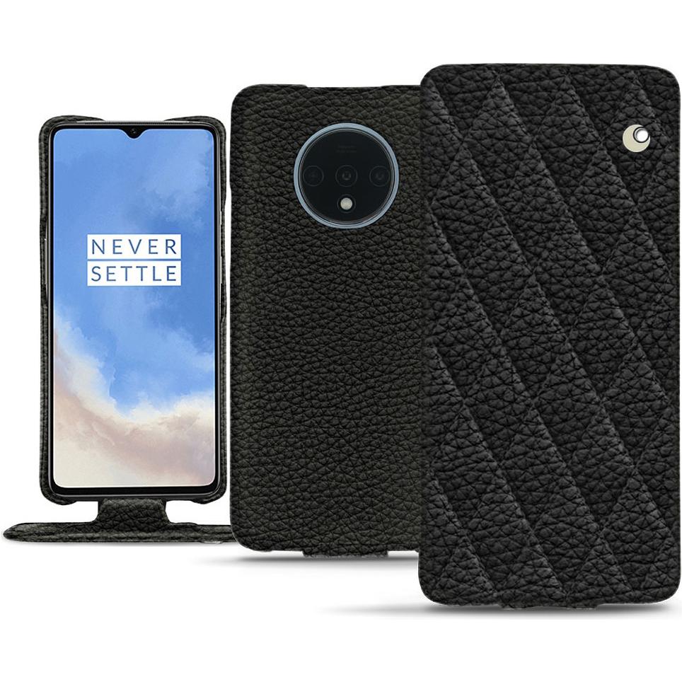 Noreve Lederschutzhülle vertikal (OnePlus 7T), Smartphone Hülle, Schwarz