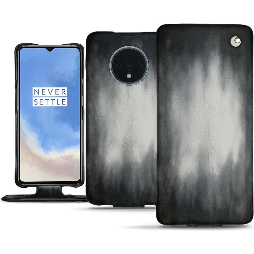 Thumbnail - Noreve Lederschutzhülle vertikal (OnePlus 7T), Smartphone Hülle, Grau