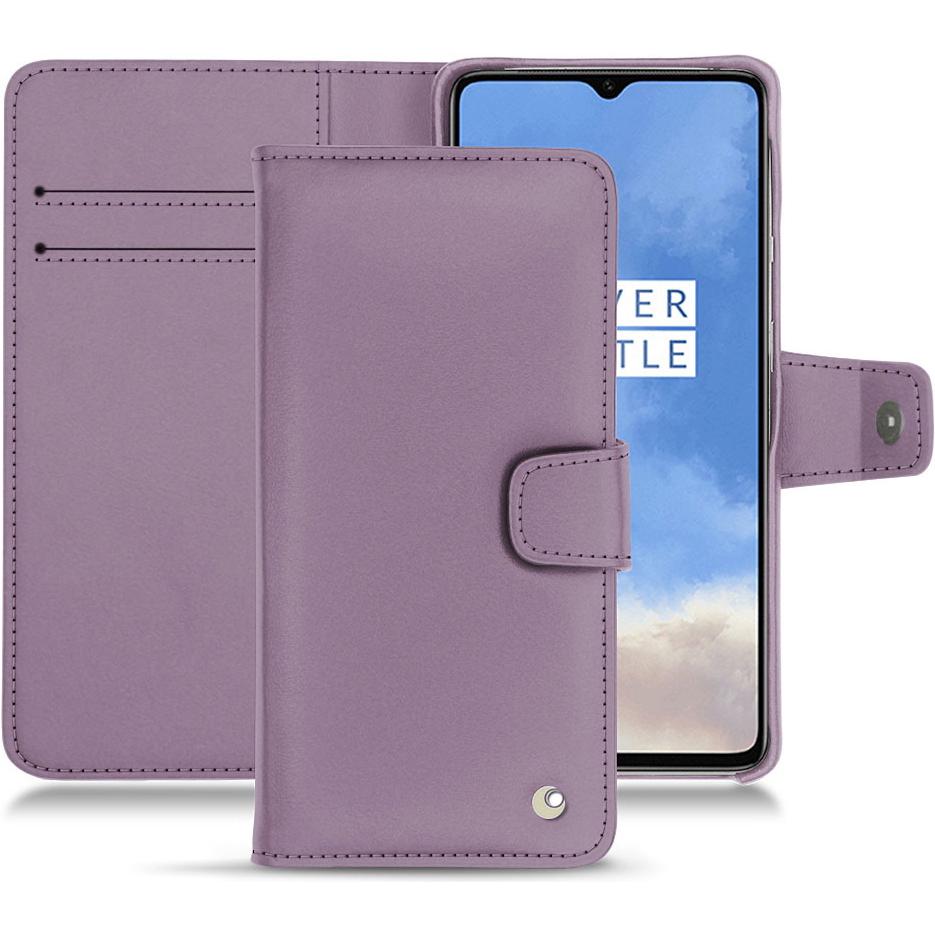 Noreve Lederschutzhülle Wallet (OnePlus 7T), Smartphone Hülle, Violett