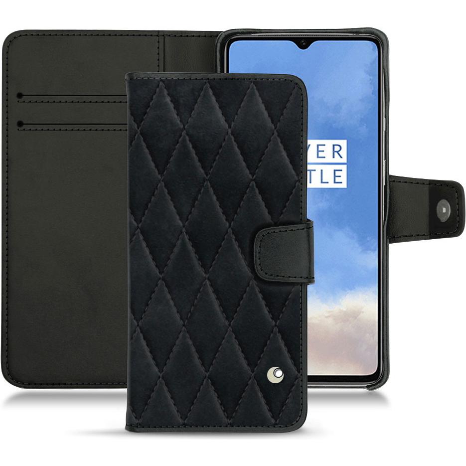Thumbnail - Noreve Lederschutzhülle Wallet (OnePlus 7T), Smartphone Hülle, Schwarz