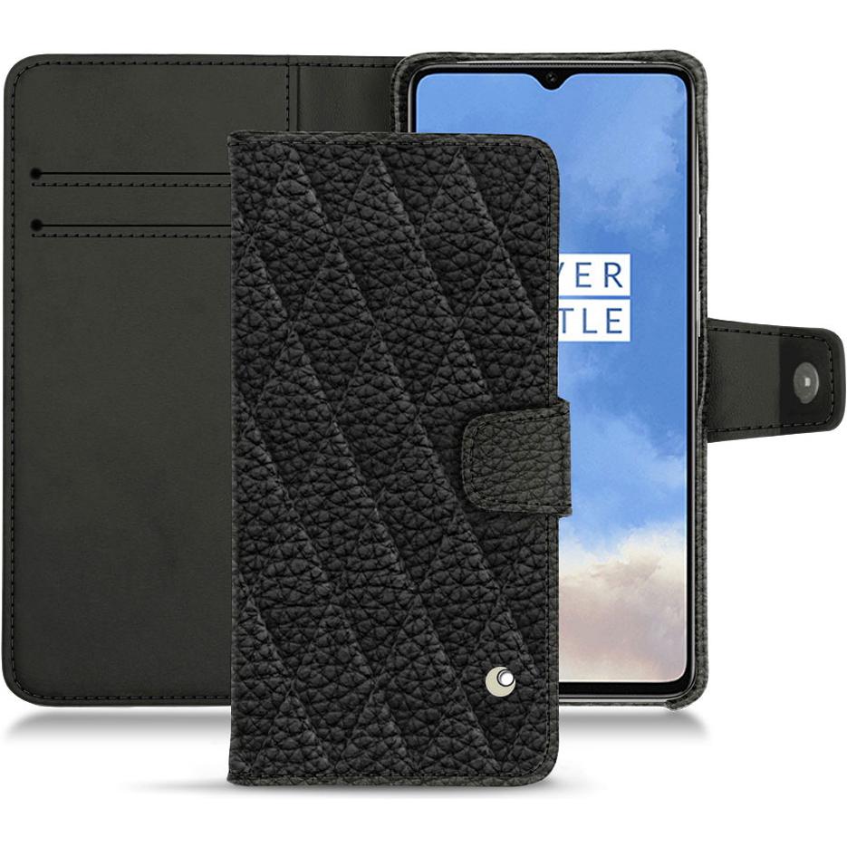 Noreve Lederschutzhülle Wallet (OnePlus 7T), Smartphone Hülle, Schwarz