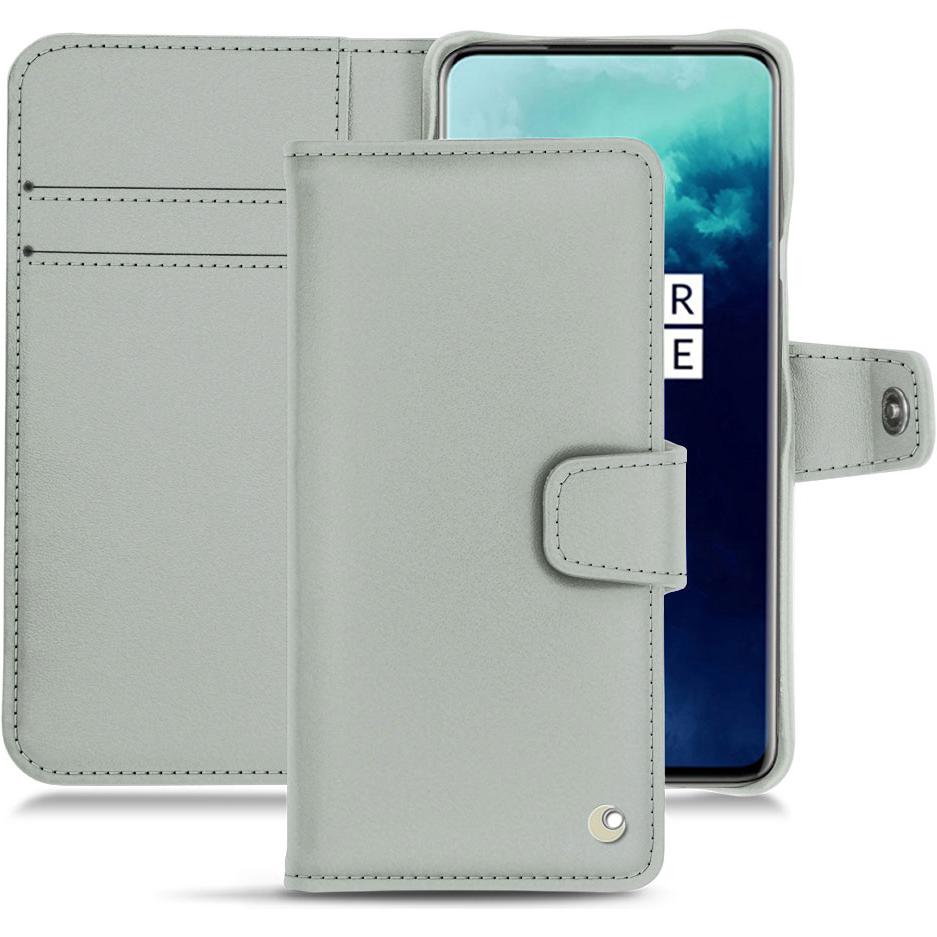 Noreve Lederschutzhülle Wallet (OnePlus 7T Pro), Smartphone Hülle, Grau