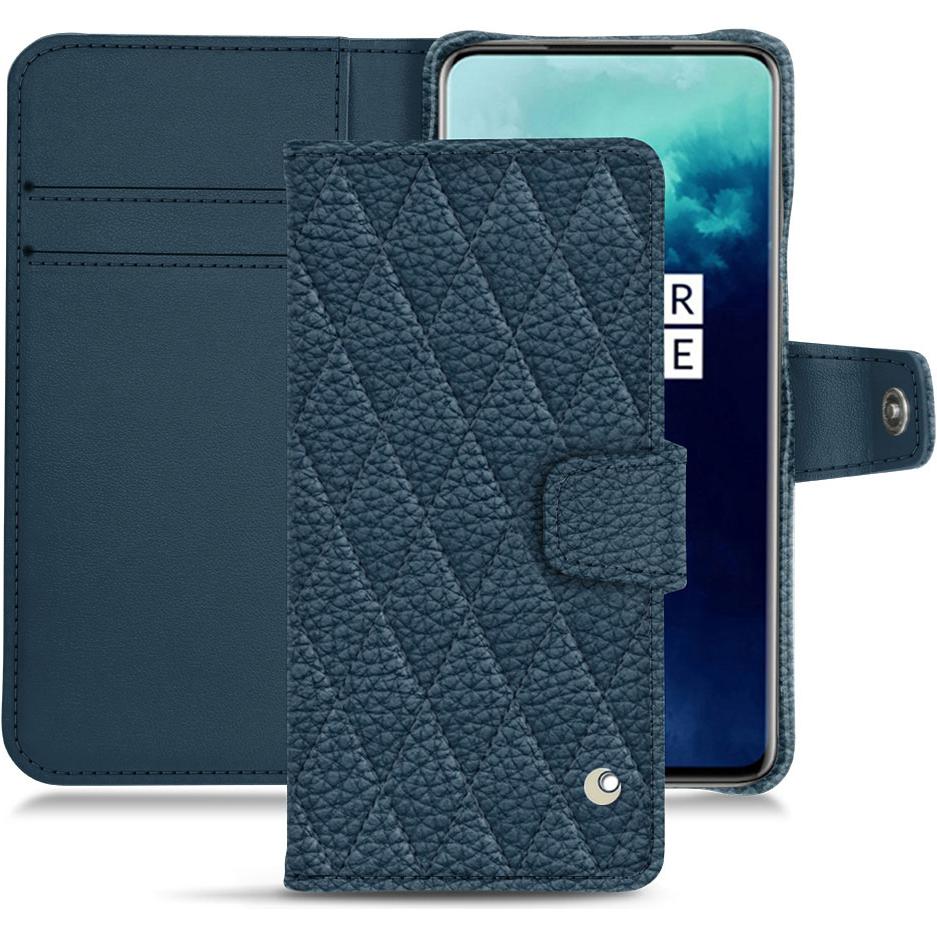Noreve Lederschutzhülle Wallet (OnePlus 7T Pro), Smartphone Hülle, Blau