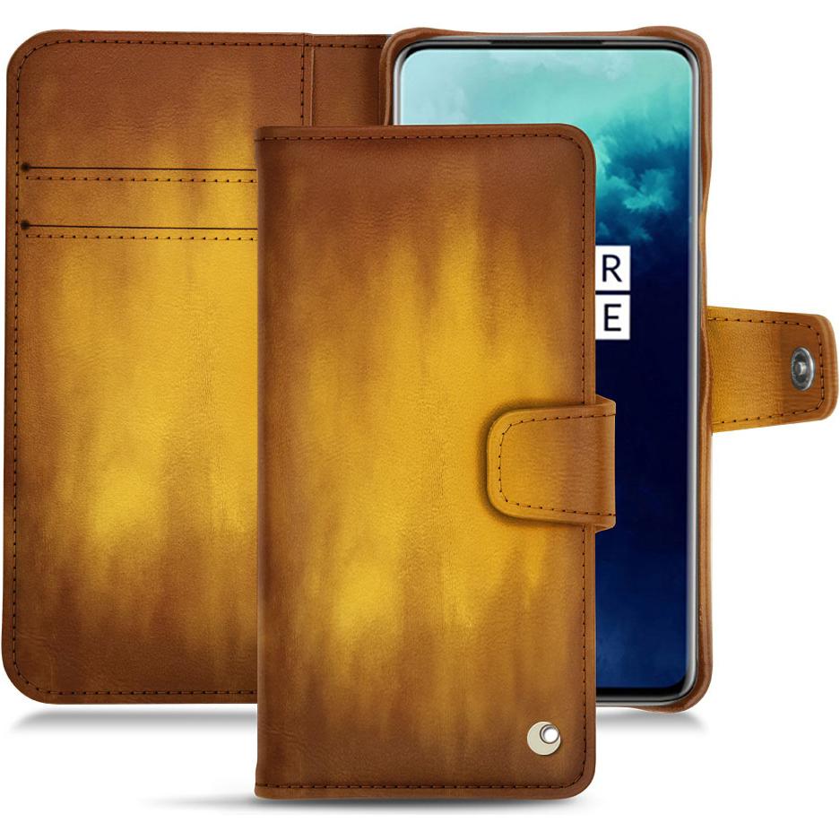 Noreve Lederschutzhülle Wallet (OnePlus 7T Pro), Smartphone Hülle, Gold