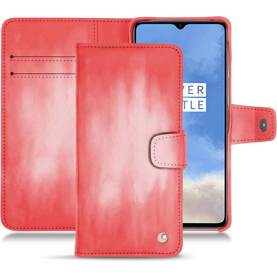 Thumbnail - Noreve Lederschutzhülle Wallet (OnePlus 7T), Smartphone Hülle, Rosa
