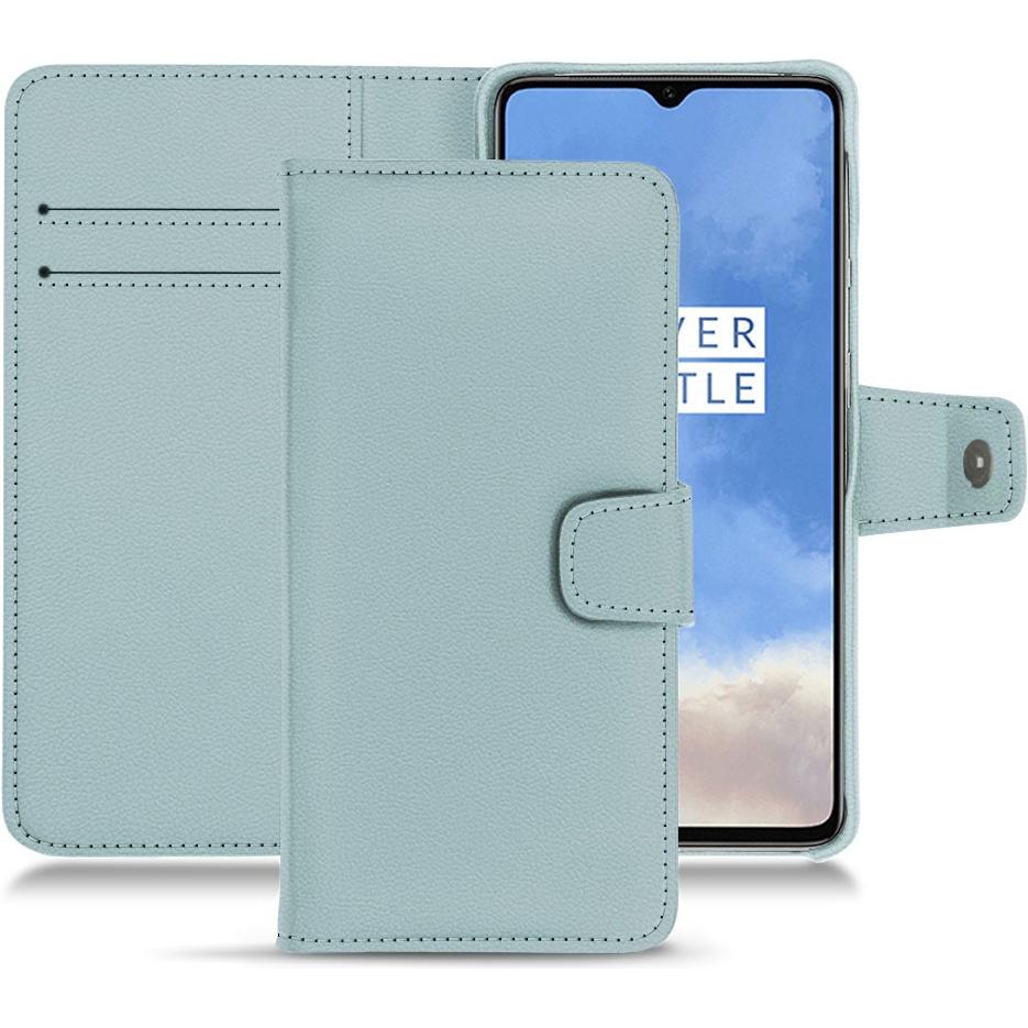Noreve Lederschutzhülle Wallet (OnePlus 7T), Smartphone Hülle, Blau