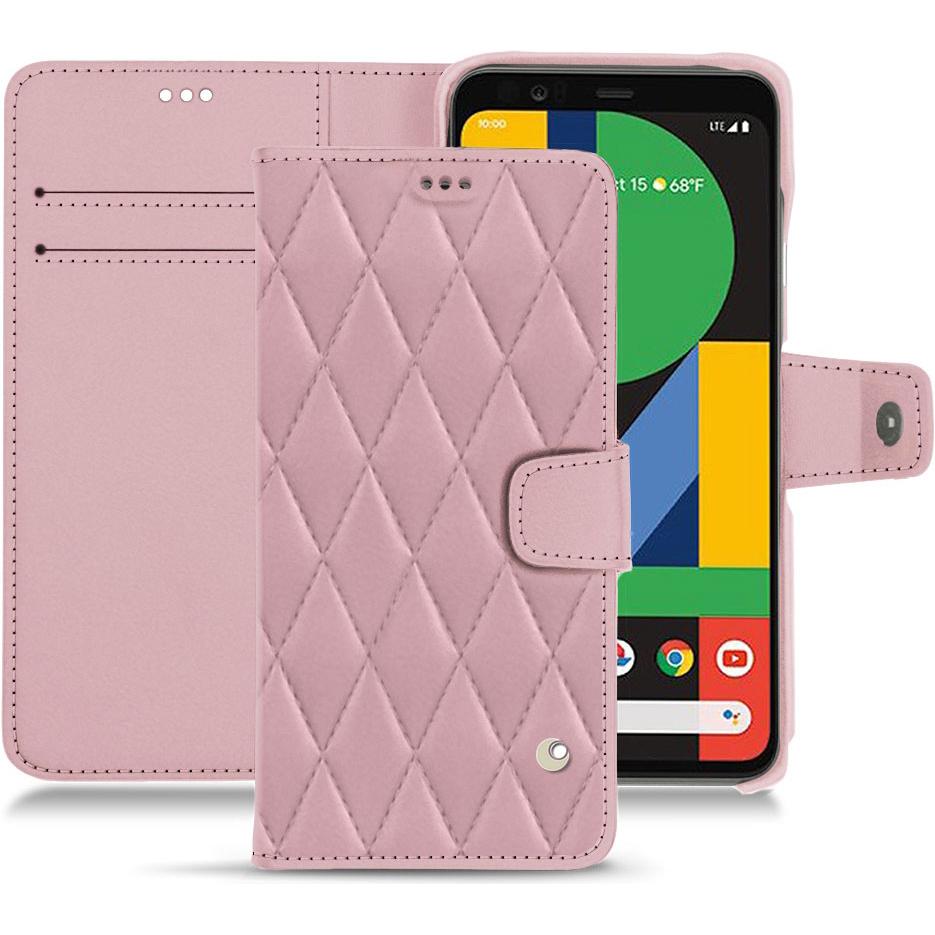 Noreve Lederschutzhülle Wallet (Google Pixel 4 XL), Smartphone Hülle, Rosa