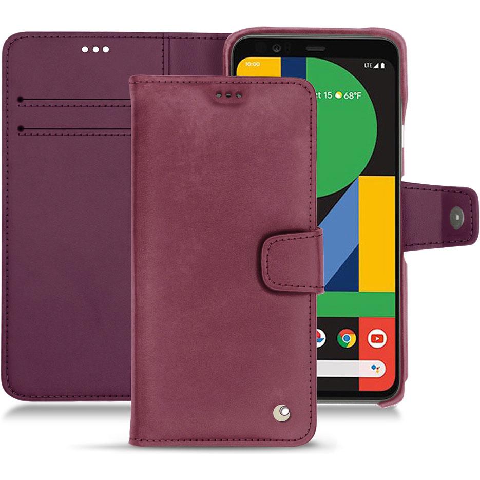 Noreve Lederschutzhülle Wallet (Google Pixel 4 XL), Smartphone Hülle, Violett