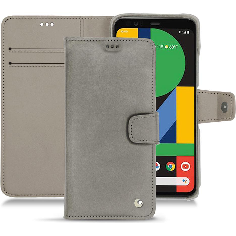 Noreve Lederschutzhülle Wallet (Google Pixel 4 XL), Smartphone Hülle, Grau