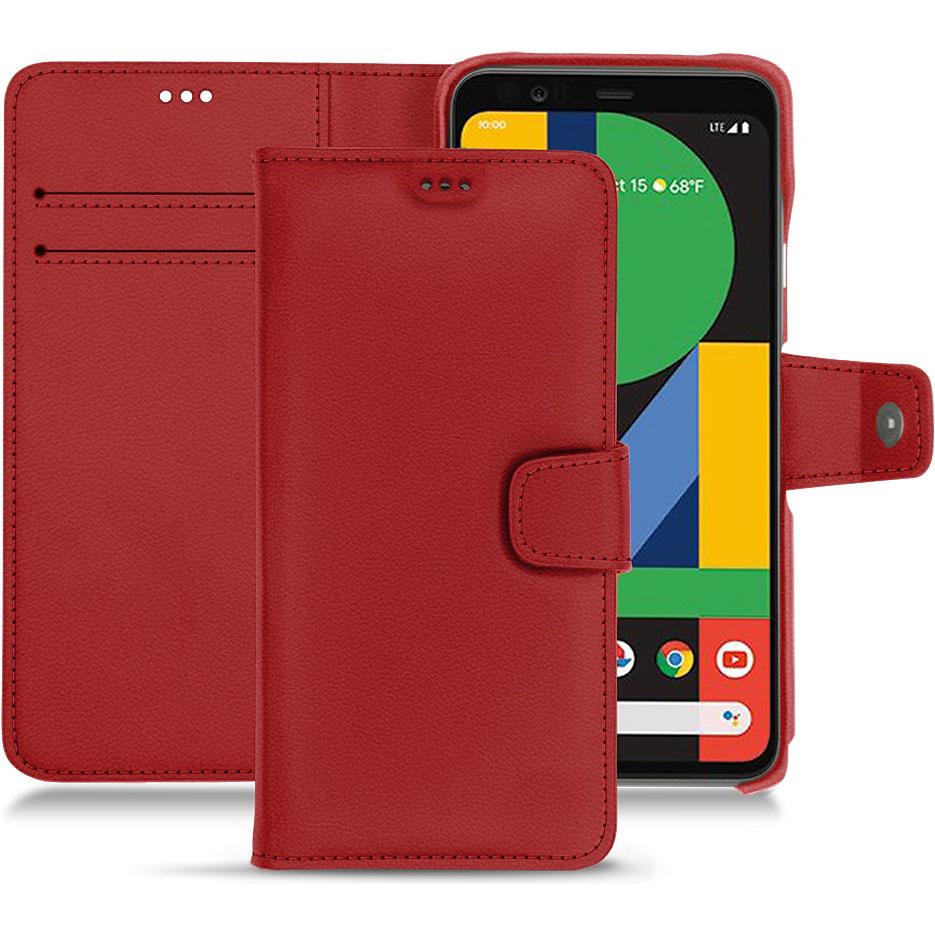Noreve Lederschutzhülle Wallet (Google Pixel 4 XL), Smartphone Hülle, Rot