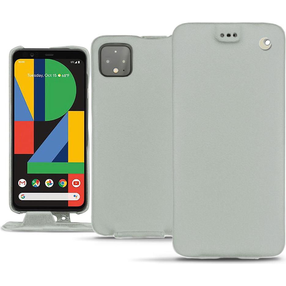 Noreve Lederschutzhülle vertikal (Google Pixel 4), Smartphone Hülle, Grau