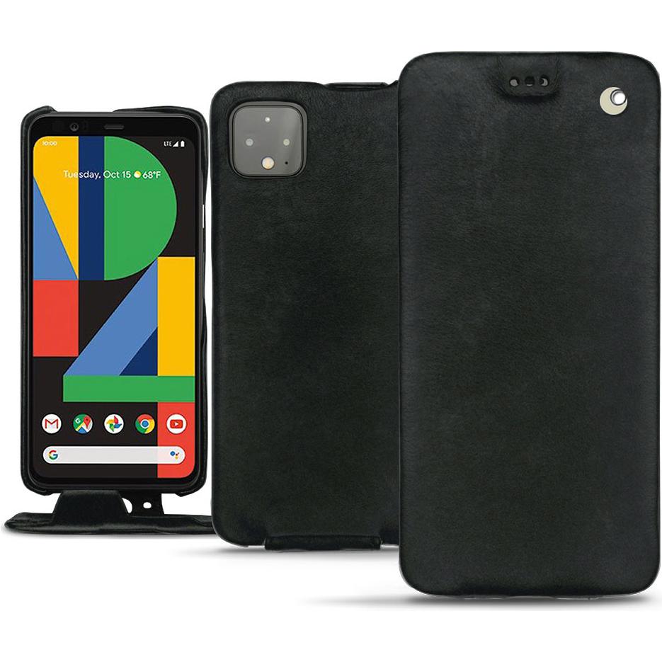 Noreve Lederschutzhülle vertikal (Google Pixel 4), Smartphone Hülle, Schwarz