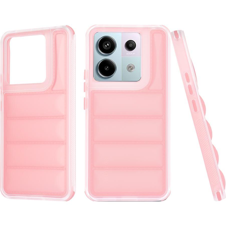 Techsuit - Wave Shield - Xiaomi Redmi Note 13 Pro 5G / Poco X6 - Pink (Xiaomi Poco X6, Xiaomi Redmi Note 13 Pro 5G), Cover smartphone, Pink