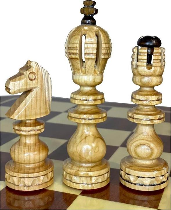 Produktbild Holzecke Schachtisch mit Figuren