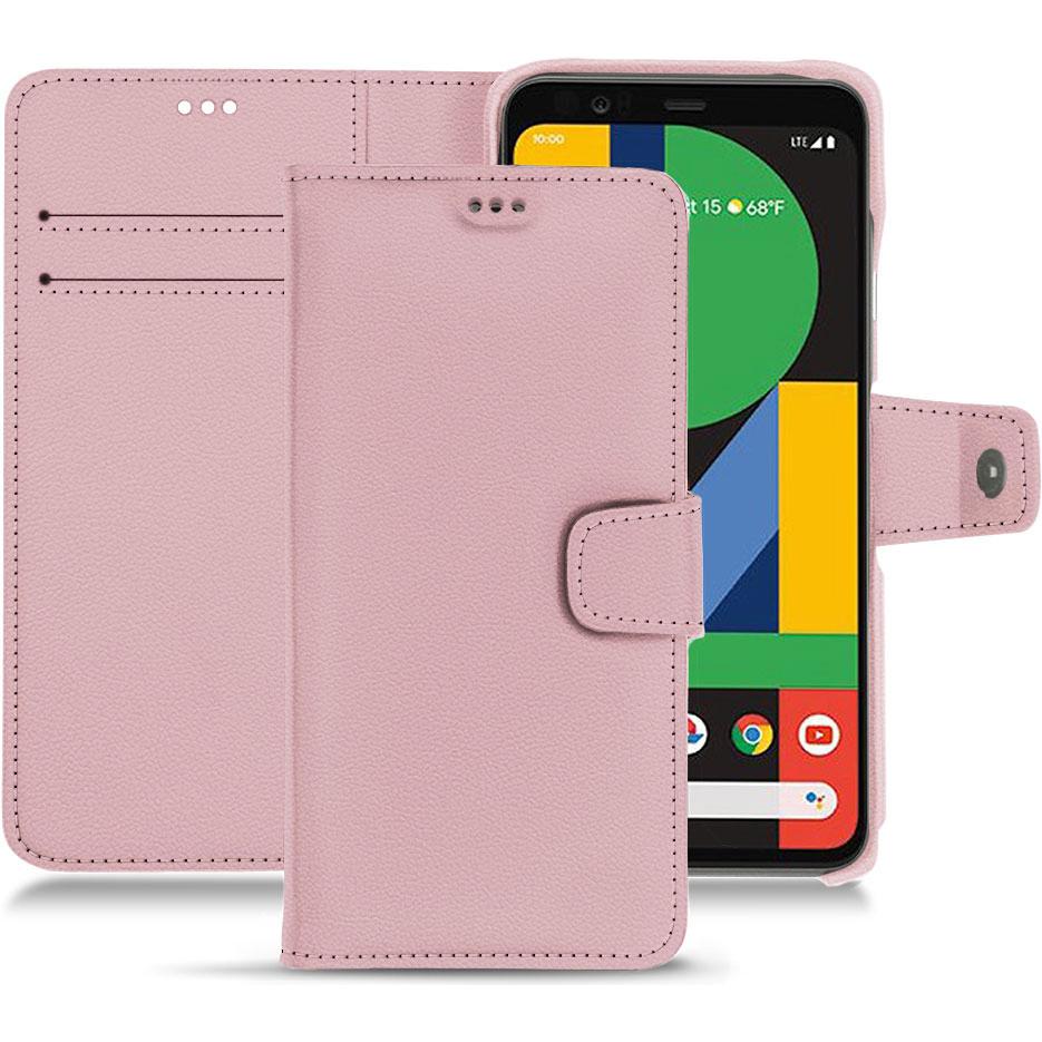 Noreve Lederschutzhülle Wallet (Google Pixel 4), Smartphone Hülle, Rosa