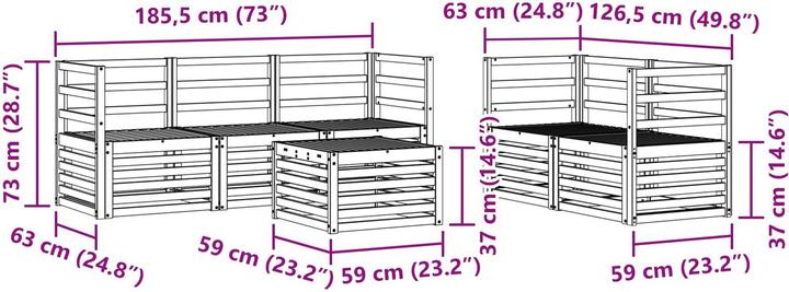 Produktbild vidaXL Outdoor-Sofa