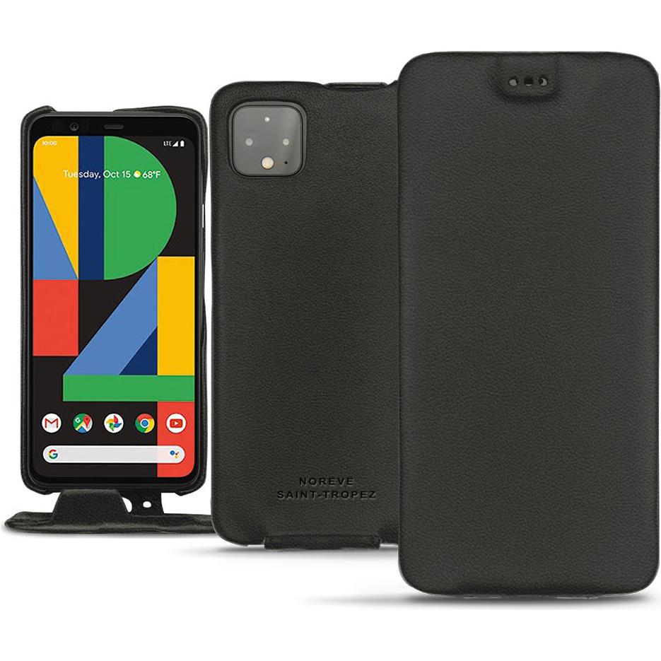 Noreve Lederschutzhülle vertikal (Google Pixel 4 XL), Smartphone Hülle, Schwarz