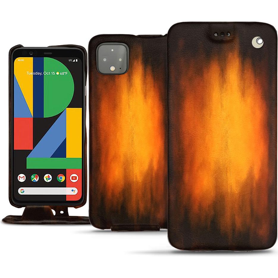 Thumbnail - Noreve Lederschutzhülle vertikal (Google Pixel 4 XL), Smartphone Hülle, Violett