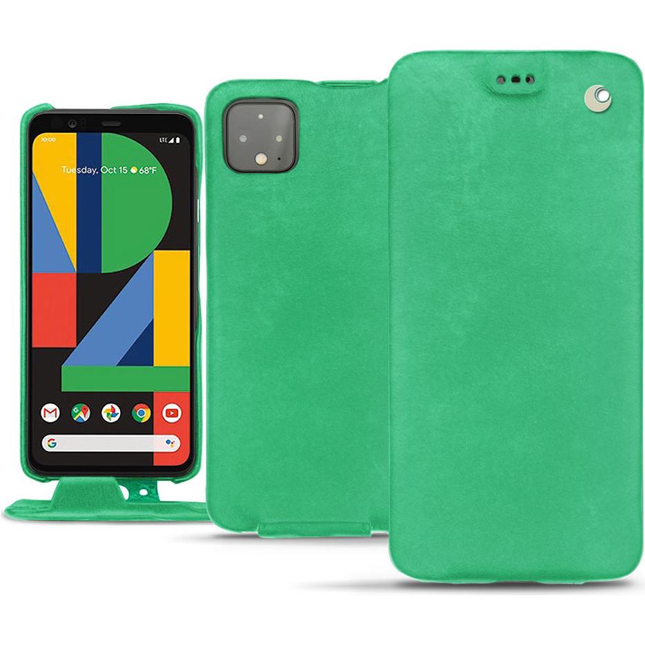 Noreve Lederschutzhülle vertikal (Google Pixel 4 XL), Smartphone Hülle, Grün