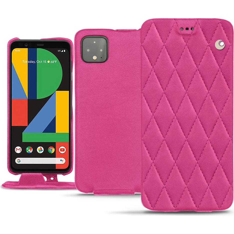 Thumbnail - Noreve Lederschutzhülle vertikal (Google Pixel 4 XL), Smartphone Hülle, Rosa