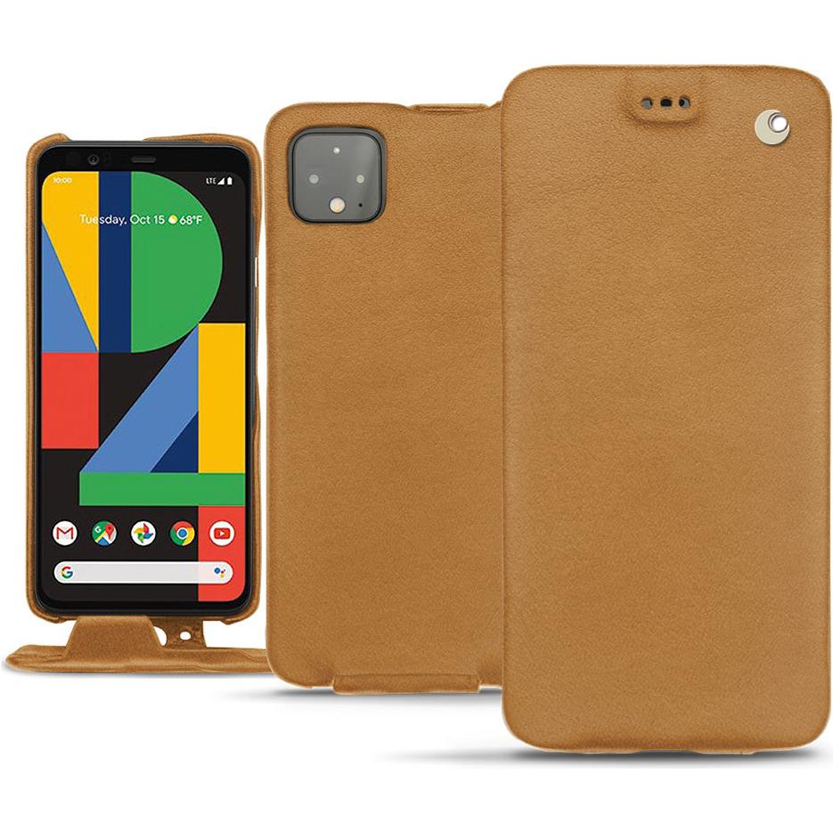 Thumbnail - Noreve Lederschutzhülle vertikal (Google Pixel 4 XL), Smartphone Hülle, Braun