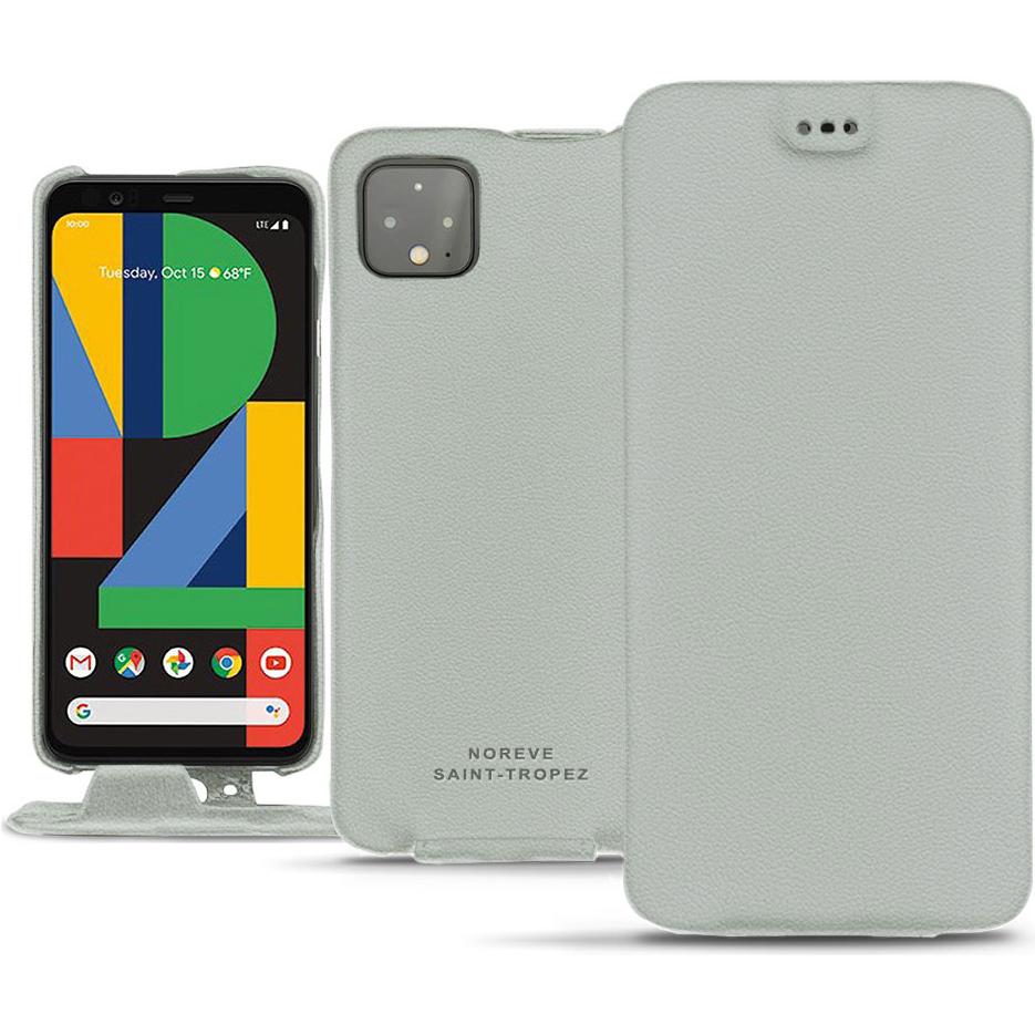 Noreve Lederschutzhülle vertikal (Google Pixel 4), Smartphone Hülle, Grau
