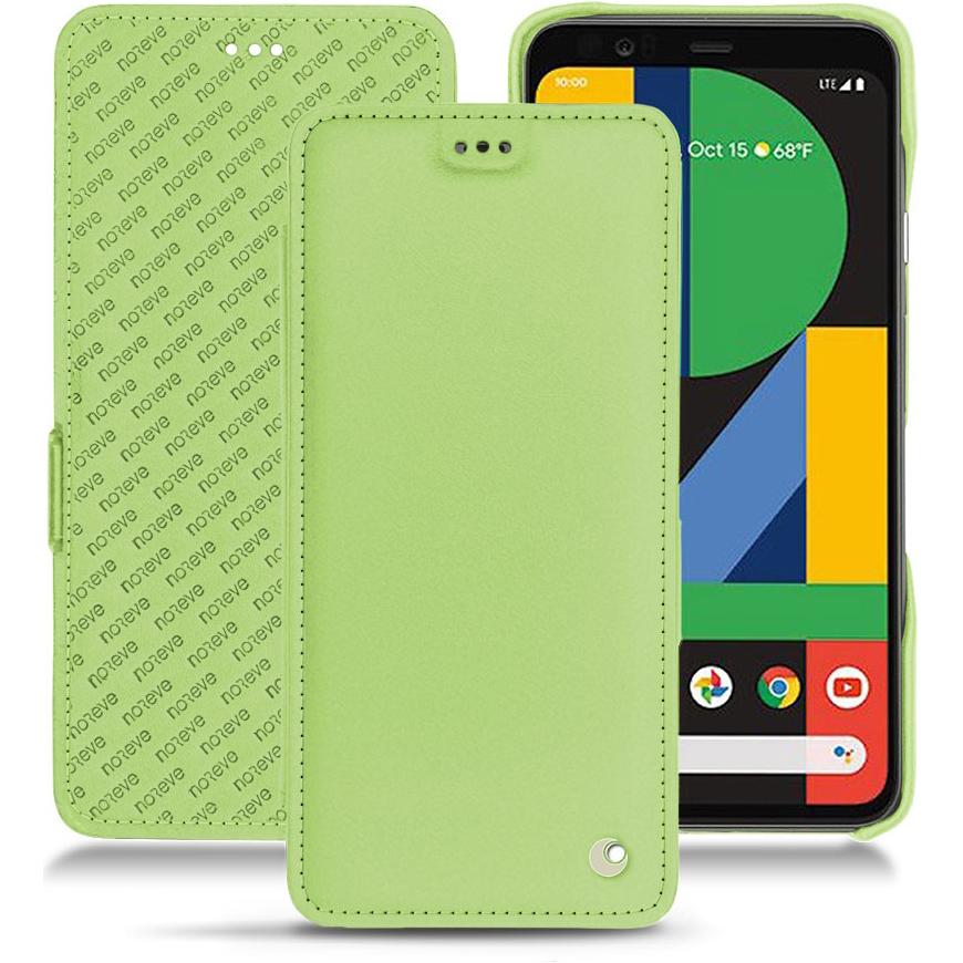 Noreve Lederschutzhülle horizontal (Google Pixel 4 XL), Smartphone Hülle, Grün