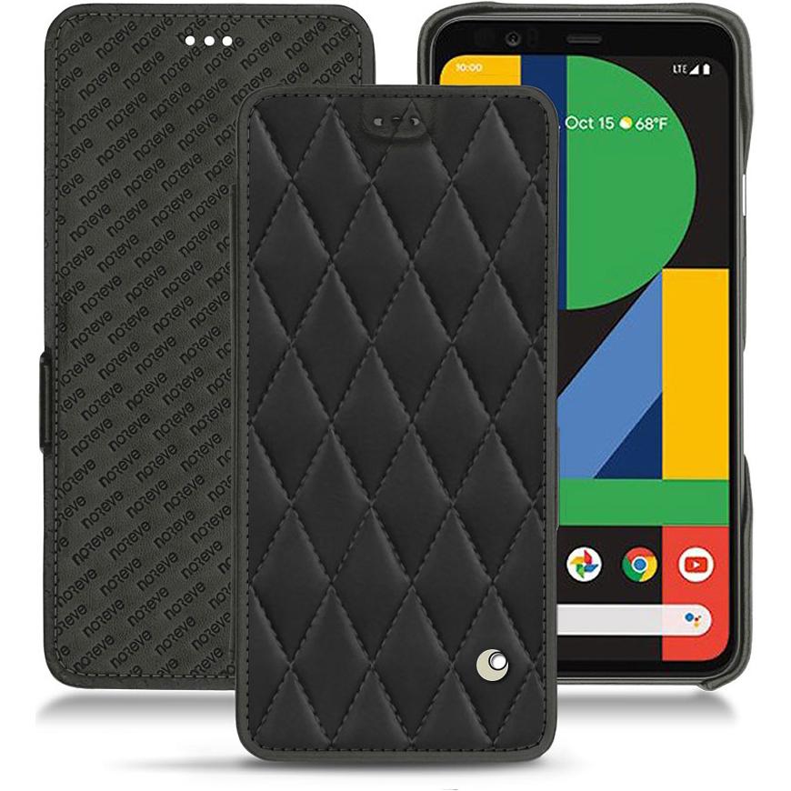 Thumbnail - Noreve Lederschutzhülle horizontal (Google Pixel 4 XL), Smartphone Hülle, Schwarz